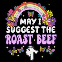 May I Suggest The Roast Beef Embarrassing Cropped Pullover Crew