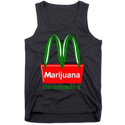 Marijuana IM Smokin It Funny Quote Tank Top