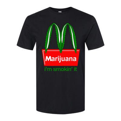 Marijuana IM Smokin It Funny Quote Softstyle CVC T-Shirt