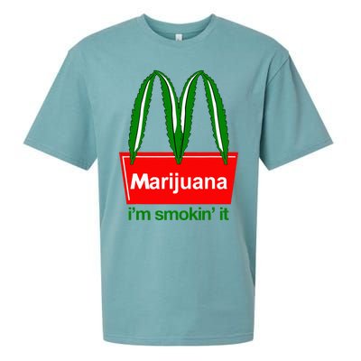 Marijuana IM Smokin It Funny Quote Sueded Cloud Jersey T-Shirt