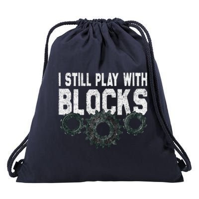 Mechanic I Still Play With Blocks Funny Drawstring Bag