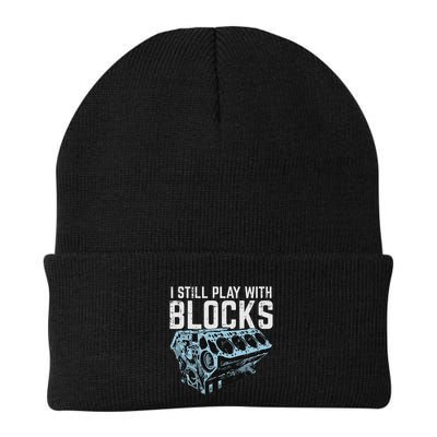 Mechanic I Still Play With Blocks Funny Car Engine Women Knit Cap Winter Beanie