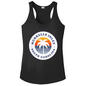 Murrells Inlet South Carolina Sc Retro Palm Tree Souvenir Ladies PosiCharge Competitor Racerback Tank