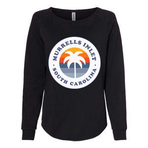 Murrells Inlet South Carolina Sc Retro Palm Tree Souvenir Womens California Wash Sweatshirt