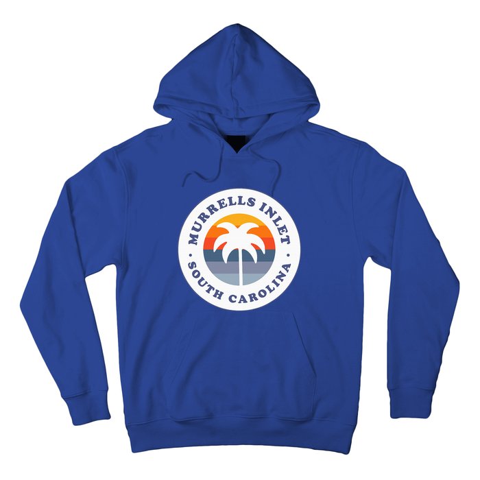 Murrells Inlet South Carolina Sc Retro Palm Tree Souvenir Hoodie