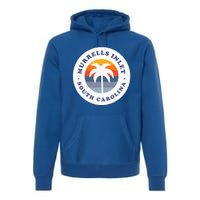 Murrells Inlet South Carolina Sc Retro Palm Tree Souvenir Premium Hoodie