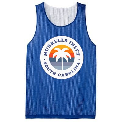 Murrells Inlet South Carolina Sc Retro Palm Tree Souvenir Mesh Reversible Basketball Jersey Tank