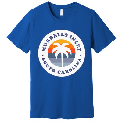 Murrells Inlet South Carolina Sc Retro Palm Tree Souvenir Premium T-Shirt