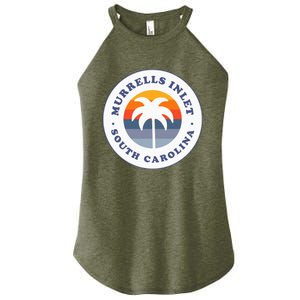 Murrells Inlet South Carolina Sc Retro Palm Tree Souvenir Women's Perfect Tri Rocker Tank