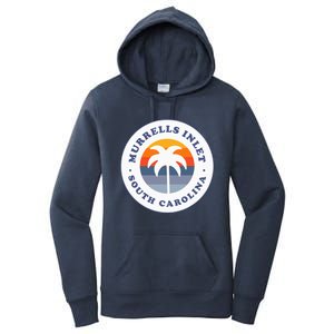 Murrells Inlet South Carolina Sc Retro Palm Tree Souvenir Women's Pullover Hoodie