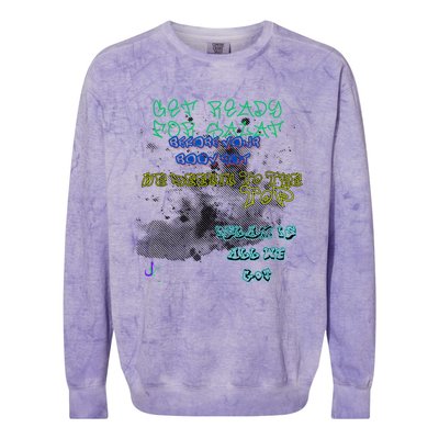 MUSLIM ISLAMIC SAYING GRAFFITI PAINT SPLATT RAMADAN Colorblast Crewneck Sweatshirt