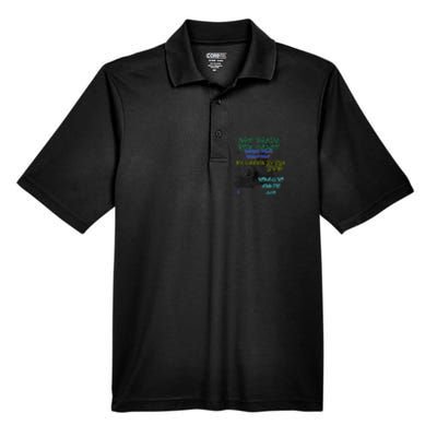 MUSLIM ISLAMIC SAYING GRAFFITI PAINT SPLATT RAMADAN Men's Origin Performance Pique Polo