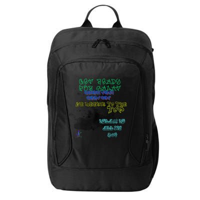 MUSLIM ISLAMIC SAYING GRAFFITI PAINT SPLATT RAMADAN City Backpack
