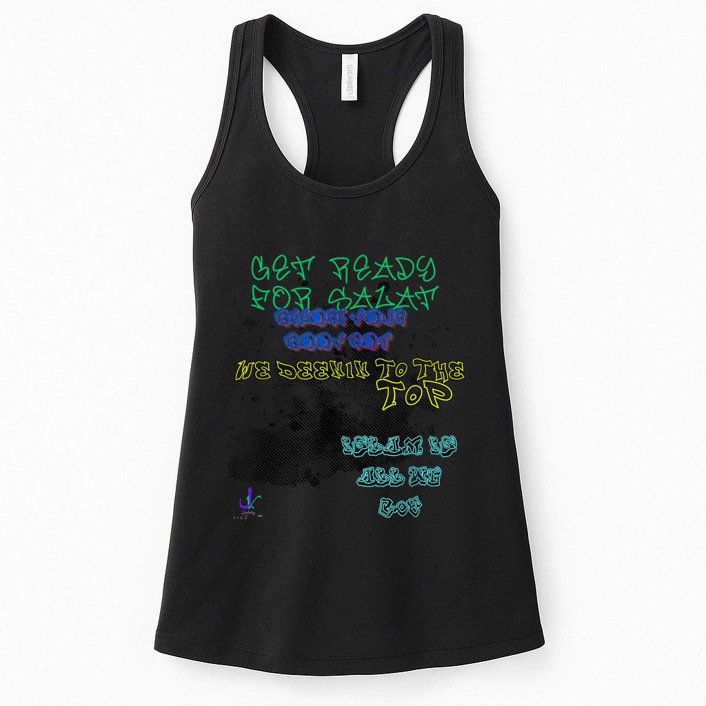 MUSLIM ISLAMIC SAYING GRAFFITI PAINT SPLATT RAMADAN Womens Tank Top
