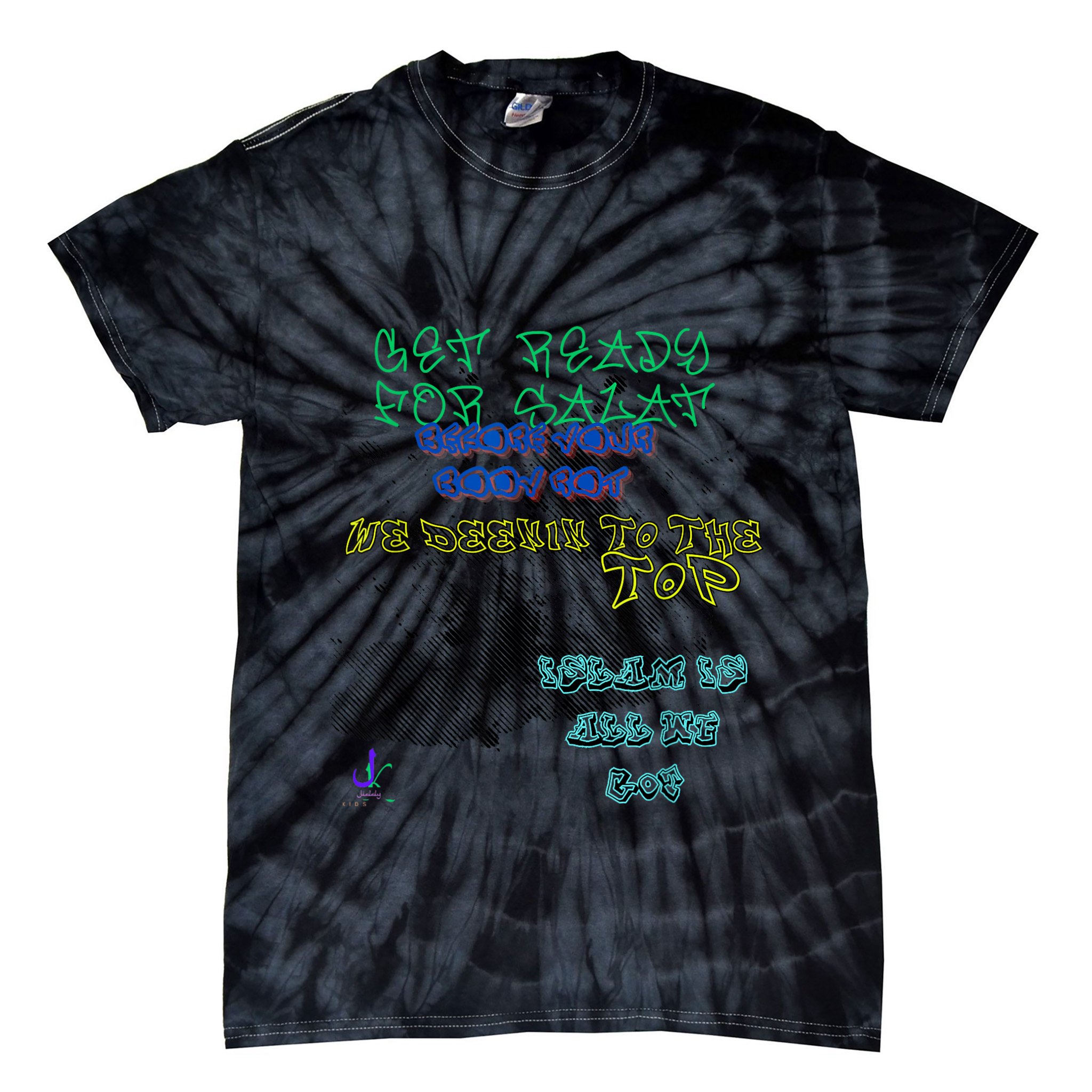 MUSLIM ISLAMIC SAYING GRAFFITI PAINT SPLATT RAMADAN Tie-Dye T-Shirt