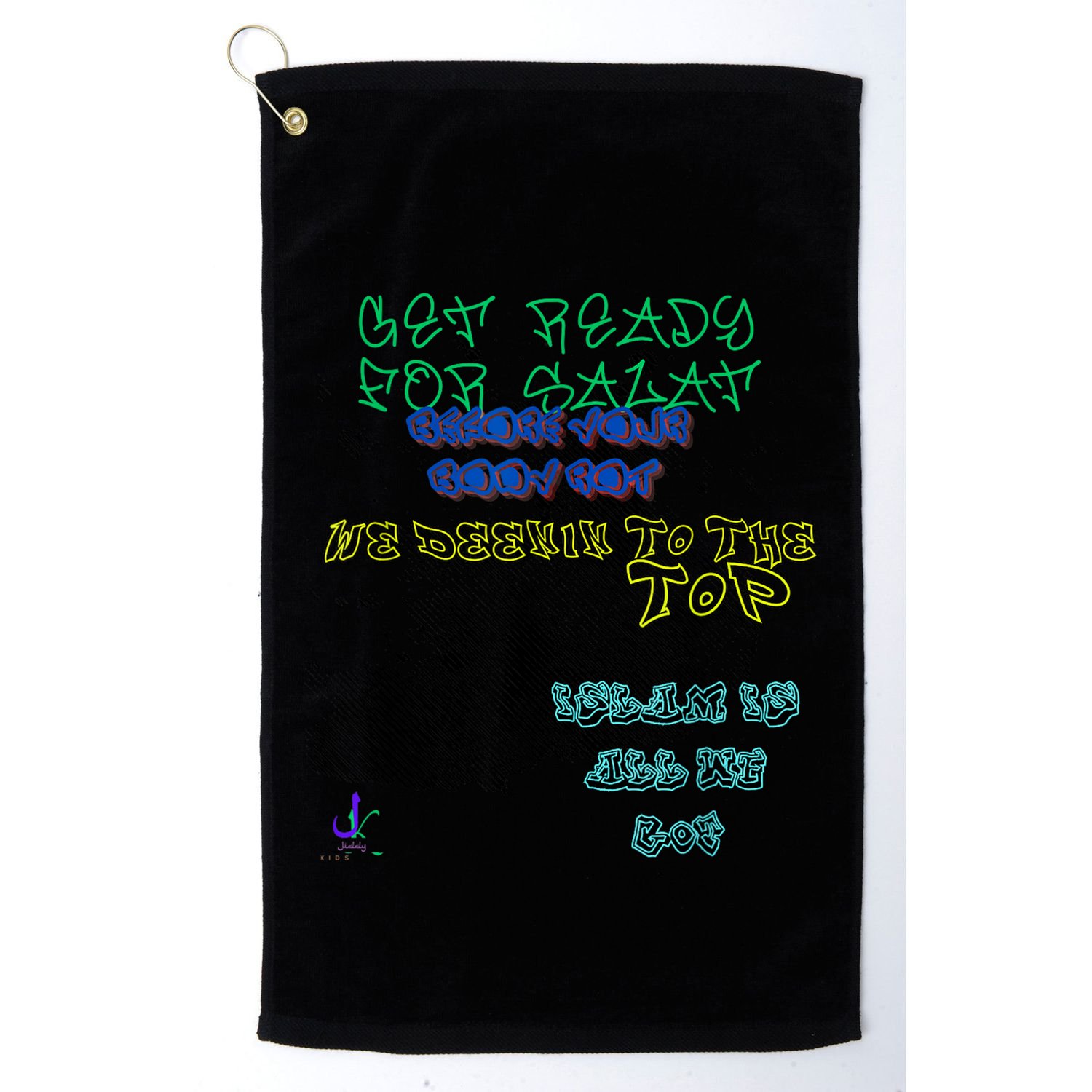 MUSLIM ISLAMIC SAYING GRAFFITI PAINT SPLATT RAMADAN Golf Towel