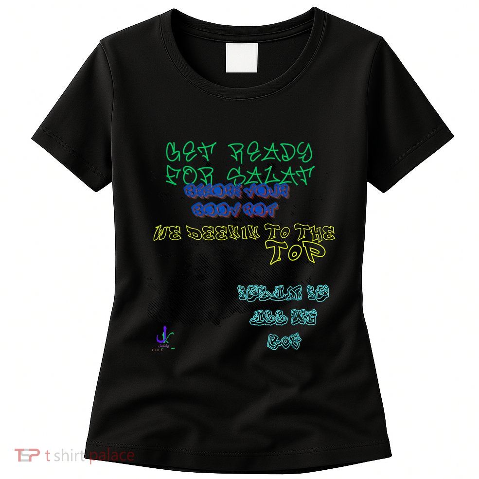MUSLIM ISLAMIC SAYING GRAFFITI PAINT SPLATT RAMADAN Womens T-Shirt