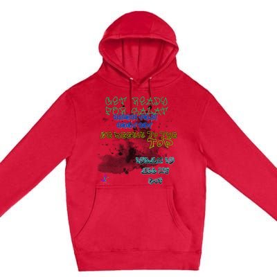 MUSLIM ISLAMIC SAYING GRAFFITI PAINT SPLATT RAMADAN Premium Pullover Hoodie