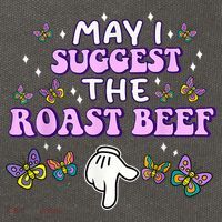 May I Suggest The Roast Beef Funny Embarrassing Adult Humor Cotton Canvas Backpack