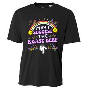 May I Suggest The Roast Beef Funny Embarrassing Cooling Performance Crew T-Shirt