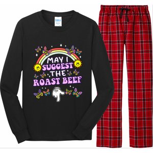 May I Suggest The Roast Beef Funny Embarrassing Long Sleeve Pajama Set