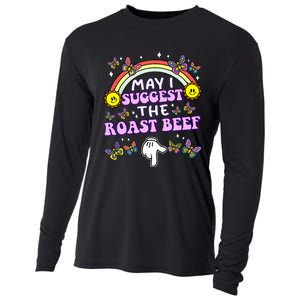 May I Suggest The Roast Beef Funny Embarrassing Cooling Performance Long Sleeve Crew