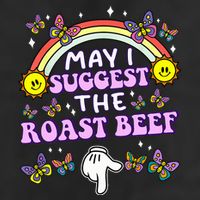 May I Suggest The Roast Beef Funny Embarrassing Golf Towel