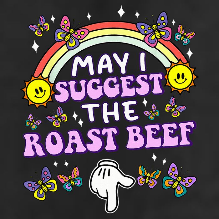 May I Suggest The Roast Beef Funny Embarrassing Golf Towel