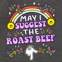 May I Suggest The Roast Beef Funny Embarrassing Vector Backpack