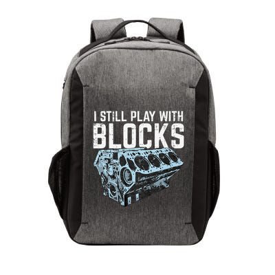 Mechanic I Still Play With Blocks Funny Car Engine Vector Backpack