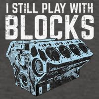 Mechanic I Still Play With Blocks Funny Car Engine Vector Backpack