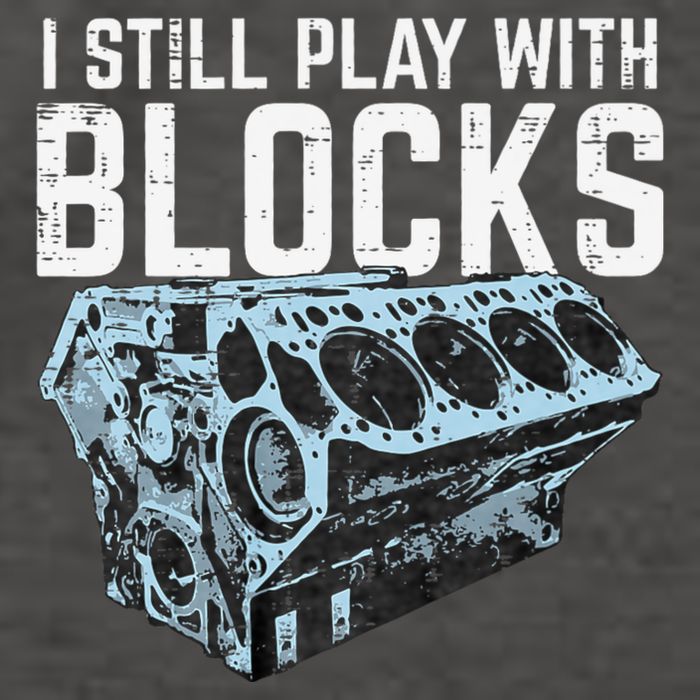 Mechanic I Still Play With Blocks Funny Car Engine Vector Backpack