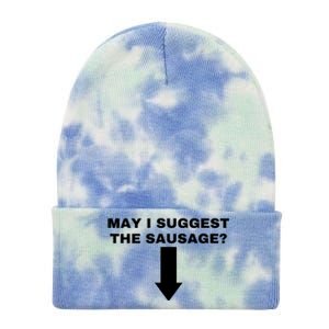 May I Suggest The Sausage Tie Dye 12in Knit Beanie