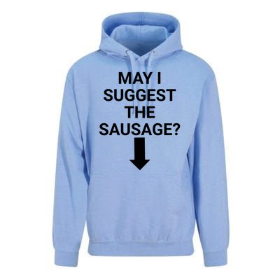 May I Suggest The Sausage? Offensive Adult Humor Unisex Surf Hoodie