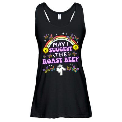 May I Suggest The Roast Beef Funny Embarrassing Adult Humor Ladies Essential Flowy Tank