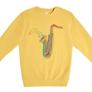 Musical Instrument Saxophone Player Gift Saxophone Premium Crewneck Sweatshirt