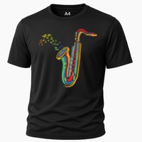 Musical Instrument Saxophone Player Gift Saxophone Cooling Performance Crew T-Shirt