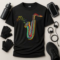 Musical Instrument Saxophone Player Gift Saxophone Cooling Performance Crew T-Shirt