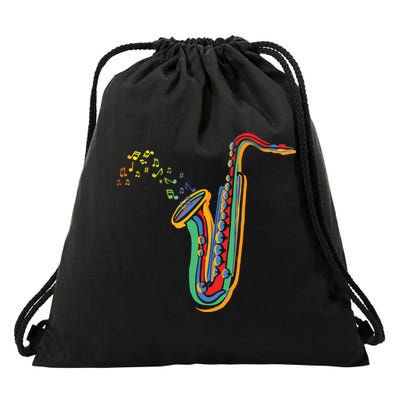 Musical Instrument Saxophone Player Gift Saxophone Drawstring Bag