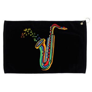 Musical Instrument Saxophone Player Gift Saxophone Grommeted Golf Towel