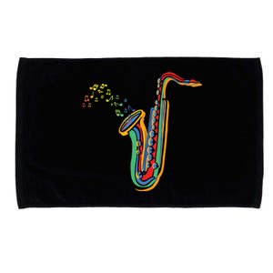 Musical Instrument Saxophone Player Gift Saxophone Microfiber Hand Towel