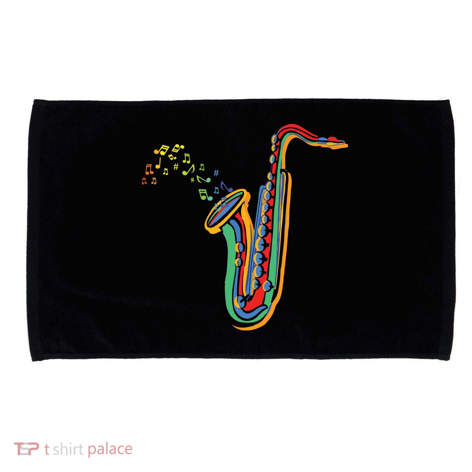 Musical Instrument Saxophone Player Gift Saxophone Microfiber Hand Towel
