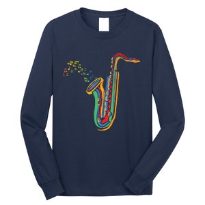 Musical Instrument Saxophone Player Gift Saxophone Long Sleeve Shirt