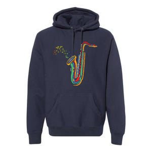 Musical Instrument Saxophone Player Gift Saxophone Premium Hoodie