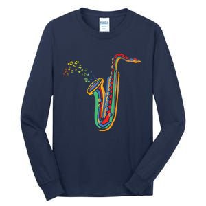 Musical Instrument Saxophone Player Gift Saxophone Tall Long Sleeve T-Shirt