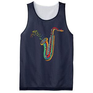 Musical Instrument Saxophone Player Gift Saxophone Mesh Reversible Basketball Jersey Tank