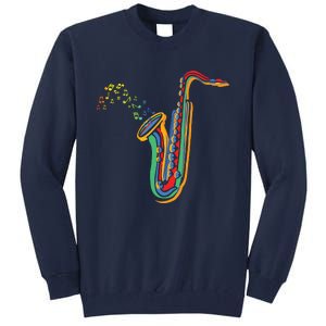 Musical Instrument Saxophone Player Gift Saxophone Tall Sweatshirt