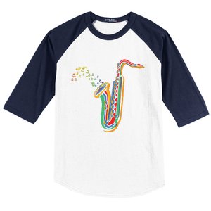 Musical Instrument Saxophone Player Gift Saxophone Baseball Sleeve Shirt