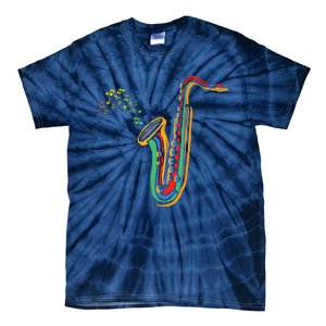 Musical Instrument Saxophone Player Gift Saxophone Tie-Dye T-Shirt