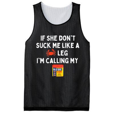 Maryland If She Dont Suck Me Like A Crab Leg Mesh Reversible Basketball Jersey Tank